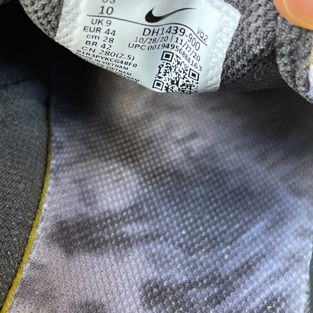 Nike Men's Court Legacy Print Tie-Dye Grey Fog Shoes Sneakers Size 10 - Picture 13 of 13